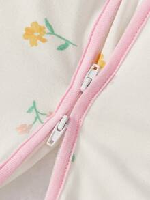 Cozy Pixies 1件裝嬰兒睡袋，碎花圖案，袖子可拆卸，舒適柔軟，新生兒睡袋，Oeko-Tex認證 - 彩色 - 查看 9