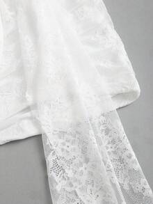 SHEIN Tall Chân váy thời trang nữ trang trí hình sao biển kim loại - trắng - Xem 6