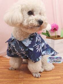 1pc Polyester Lightweight Hawaiian Style Shirt With For Small Dogs Such As Teddy & Pomeranian, Suitable For All Seasons (Note: The Product Runs Small, It Is Recommended To Choose 1-2 Sizes Up) - Multicolor - View 3