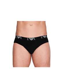 Emporio Armani 3 Pack Men's Briefs - Black - View 2