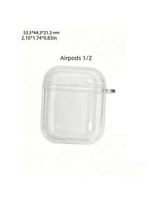 Ốp tai nghe trong suốt, chống sốc, dễ thương và sáng tạo, tương thích với iPhone 1/2/3/4 Pro 3, vỏ mềm tương thích với iPhone 2 Pro, có khóa chống thất lạc. - Nhiều màu - Xem 8