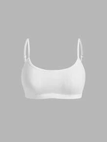 Ocili Women's Comfortable Cotton Rib Knit Bra - White - View 8
