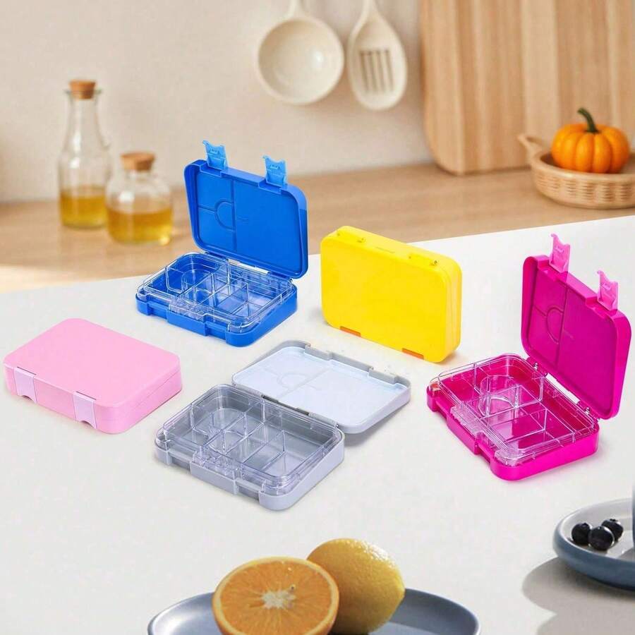 1 Set Tritan Material 1000ml Bento Box, Leak Proof, Beautiful, Suitable For Microwave/Dishwasher, Essential For Returning To School - Multicolor - View 1
