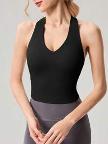 OutZeal Áo ngực thể thao nữ, đồ tập gym, nhanh khô, mềm mại như bơ - Áo ngực thể thao năng động. - màu đen - Xem 10