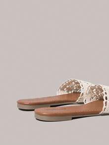 Styleloop Sandalias de plataforma con cuña de cuerda tejida para mujer, estilo de vacaciones BOHO Chic Retro del Oeste americano, zapatos de fiesta del festival de música con suela gruesa - Jacquard beige - Ver 10