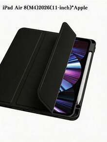 黑色可折叠、可调节多角度支架保护套，带笔槽，兼容 Mini 7、Pro 11 英寸 (M4) / Pro 13 英寸 (M4) 2024、Air 7 (M3) 11 英寸 2025 和第 11 代 (A16) 11 英寸 2025。 - 黑色 - 查看 15