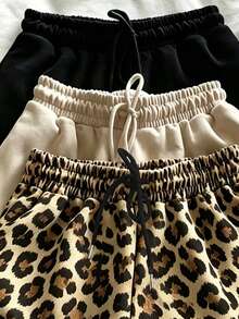 Resyla 3pcs/Set Women Casual Loose Shorts, Suitable For Sports, Daily Wear, Dating - Multicolor - View 3
