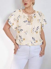 SHEIN Clasi 大码夏季休闲印花衬衫 - 彩色 - 查看 4