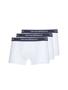 Emporio Armani 3 Pack Men's Thongs - White - View 1