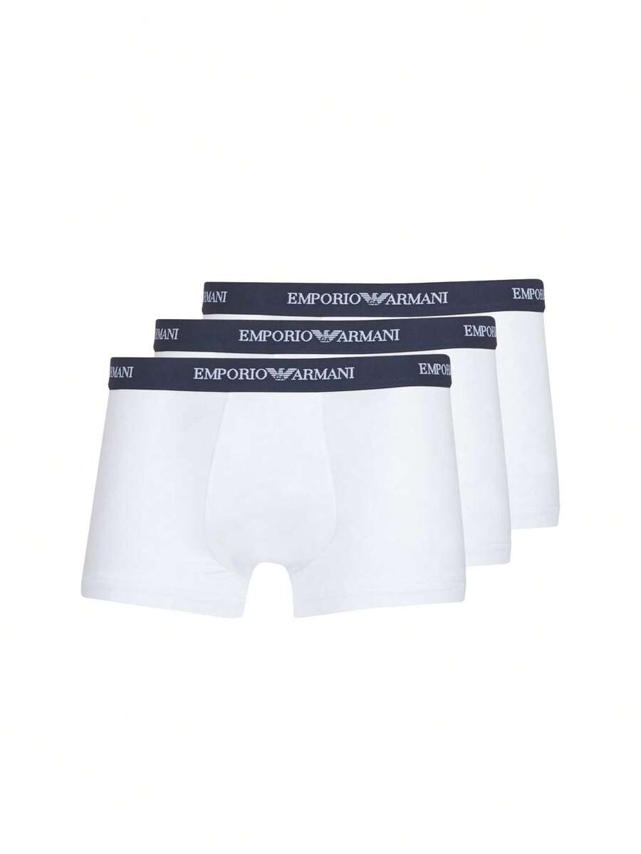 Emporio Armani 3 Pack Men's Thongs - White - View 1