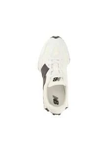 New Balance Women's Sports Shoes White GS327 - White and Black - View 2