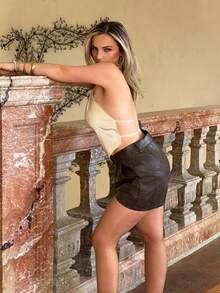 Jeta Ari Maiô de Verão e Primavera para Festa Feminina Modesto Estilo Old Money Elegante Páscoa Boêmio BOHO Praia Mar Férias de Natação Casual Sofisticado para Uso Externo - Champanhe - Visão 3