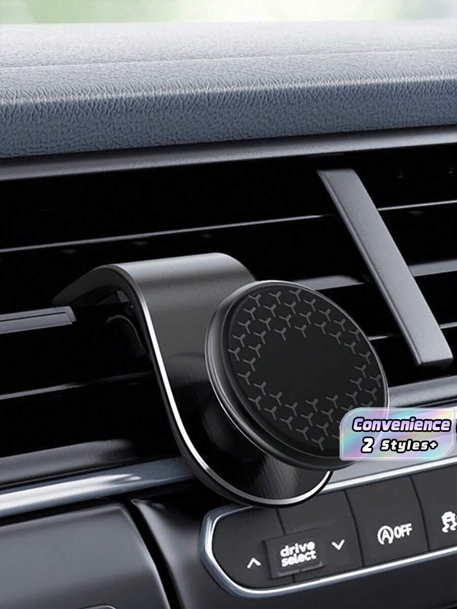 1 chiếc giá đỡ điện thoại từ tính gắn khe gió điều hòa ô tô phiên bản nâng cấp, nam châm mạnh bằng kim loại, xoay 360°, dùng cho hệ thống định vị.
