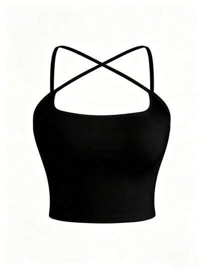 SHEIN CURVE+ Plus Size Minimalist Elegant Versatile Women Camisole