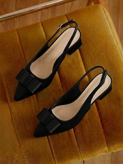 Eladyva New Summer Fashion Women's Black High Heel Shoes, Thick Heel Sandals, Pointed Toe Mules, Mid Heel Shoes, Clear Summer Shoes, Mary Jane Shoes, Autumn/Winter Footwear, Women Boots