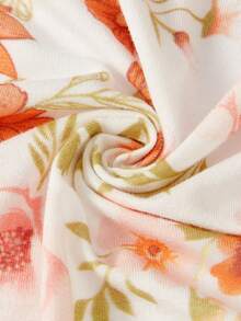 Cozy Pixies 1 pieza Saco de dormir para bebé, patrón de flores naranjas, mangas desmontables, cómodo y suave, adecuado para regalar sacos de dormir para recién nacidos, certificado por Oeko-Tex - Multicolor - Ver 12
