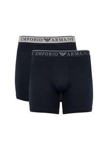 Emporio Armani 2 Pack Men's Boxers - Navy Blue - View 1