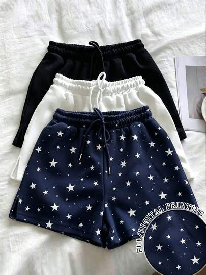 Glimmora Bộ 3 quần short nữ dáng rộng, thoải mái, thích hợp cho thể thao, mặc hàng ngày và hẹn hò.