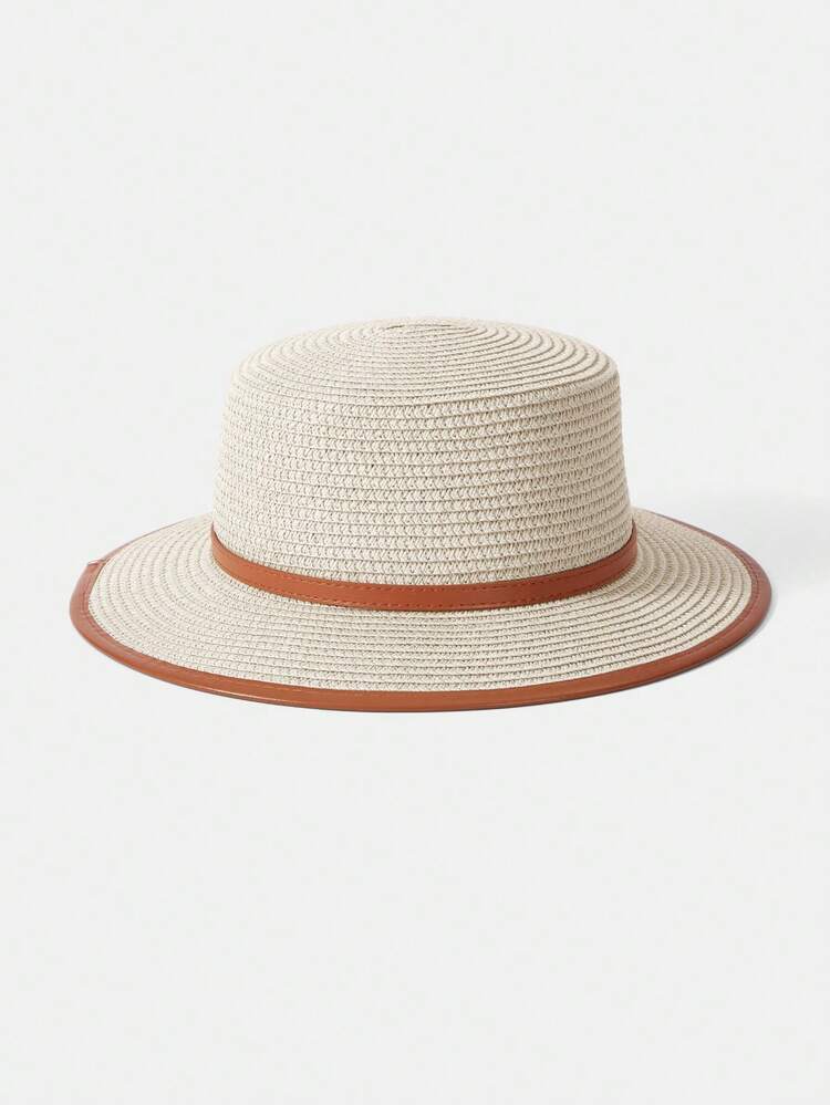 A FASHIONABLE AND PERSONALIZED OUTDOOR VACATION VERSATILE STRAW HAT