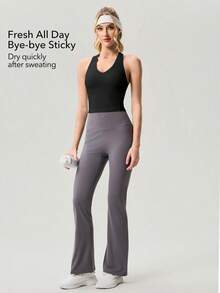 OutZeal Áo ngực thể thao nữ, đồ tập gym, nhanh khô, mềm mại như bơ - Áo ngực thể thao năng động. - màu đen - Xem 2