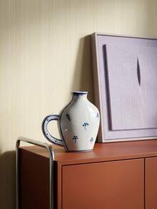 Cirelle 1个双面手绘花瓶，桌面装饰花瓶，陶瓷小花瓶，插花器具，适用于家居、卧室、阳台、客厅装饰，适合作为圣诞节、万圣节、新年礼物 - 陶瓷花瓶 - 查看 4