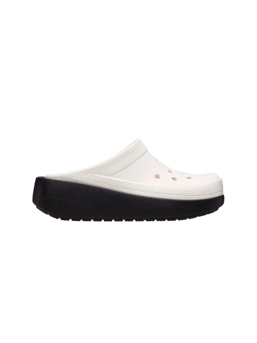 Crocs Unisex BLANT TOE BLOCKED - White and Black - View 1