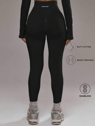 Musera Sport High Rise Seamless Leggings Bottom Only Padel Winter Activewear Sport Gym Workout