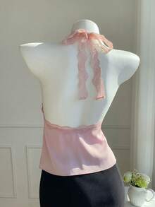 Comfortcana 2026 Nuova Camicetta Elegante da Donna in Pizzo Rosa e Patch, Versatile per Appuntamenti, Feste, Estate, San Valentino, Gite in Spiaggia, Vacanze Eleganti, Casual, Stile Y2K, Stile Anni 2000, Adatta per Vacanze di Primavera, Cerimonia di Laurea, Feste, Spiaggia, San Valentino, Carnevale, Tempo Libero, Strada, Università e Altre Occasioni. - Rosa - Visualizzare 2
