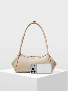 MOTF WOMEN'S SHOULDER BAG, EXQUISITE AND SIMPLE VERSATILE COMMUTER HANDBAG - Milk tea color - View 4