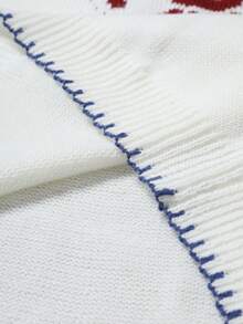 Manfinity RSRT Áo vest dệt kim nam họa tiết tôm hùm, kiểu dáng thường ngày, đa năng. - trắng - Xem 6