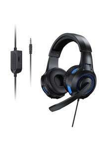 Teckwe Auriculares con micrófono con cable montados en la cabeza para juegos, con reducción de ruido, 3.5mm AUX para PC, Android, portátil y tableta - Ver 6