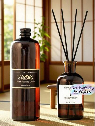 1pc 500ml Refill Fragrance Liquid, Air Freshener, Bathroom Supplies, Deodorizer, Essential Oil Liquid, Candle Making, Aroma Diffuser, Valentine's Day, Wedding, Halloween, Christmas Gifts, Aromatherapy, Diffuser, Home Fragrance, House Freshener, For Indoor Use