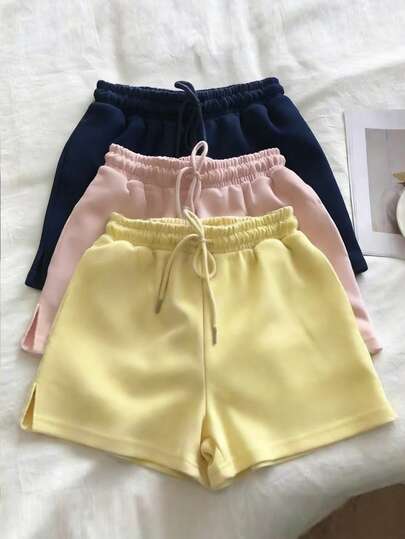 Glimmora Bộ 3 quần short nữ dáng rộng thoải mái, thích hợp cho thể thao, mặc hàng ngày và hẹn hò.