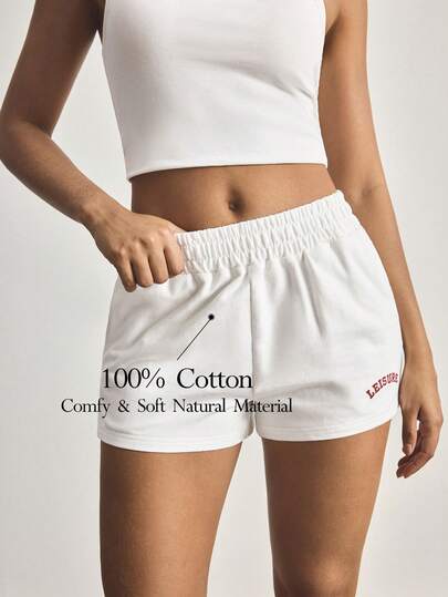 Ocili Quần pajama nữ bằng cotton thêu đơn giản, thoải mái.