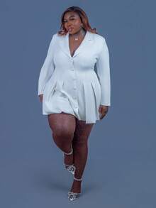 CurvyTilda Plus Size Black Sheer Sexy Tights For Party, Birthday, Date Night, Elegant Office Goth , JK Style, Glitter Mesh See-Through Valentine's Day Bottoms Spring, For Hourglass Body Shape - Brown - View 7