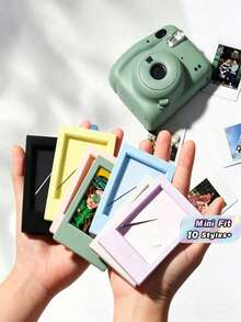 1 cái Thích hợp cho Khung ảnh dọc cổ điển mini, Giá đỡ khung ảnh sáng tạo đầy màu sắc mini 3 inch đơn giản, Trang trí bàn làm việc, Để lưu trữ và trưng bày ảnh kỷ niệm, Thẻ sưu tầm và Kỷ niệm của người hâm mộ - Nhiều màu - Xem 2
