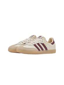 Adidas Samba OG Men's Shoes Wonder White / Shadow Red / Gum JS3830 - Beige Red - View 4