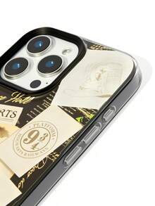 HARRY POTTER X SHEIN Ốp điện thoại viền đen kèm dây đeo, bảo vệ và chống rơi vỡ cho iPhone 11-17. - Nhiều màu - Xem 5