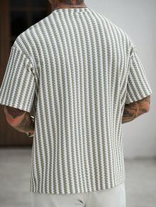 Manfinity CasualCool Áo thun nam dệt kim nhiều màu sắc chủ đề World Cup mùa lễ hội - màu xanh lá - Xem 2