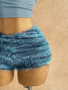 Soleia Trang phục dự tiệc cưới phong cách nghỉ dưỡng miền Tây, tiệc tốt nghiệp, tiệc mừng ngày Thánh Patrick, kỳ nghỉ xuân, lễ Phục sinh, lễ hội âm nhạc, bộ đồ 2 mảnh sang trọng phong cách Boho nhiệt đới, chất liệu dệt kim mềm mại, màu nâu, họa tiết hoa bất đối xứng, khoét lưng dành cho nữ. - Màu xanh nhạt - Xem 3