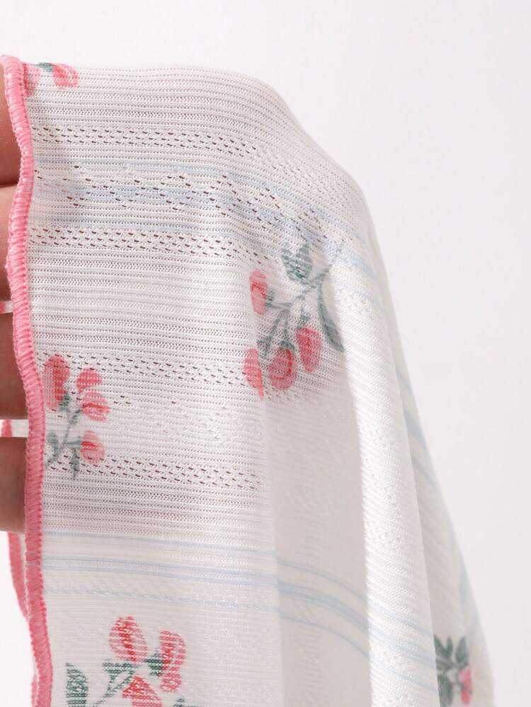 Women's Floral Contrast Lace Camisole And Shorts Pajama Set