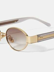MOTF PREMIUM VINTAGE OVAL FRAME METAL S OLD MONEY WIND GRADIENT - Gradient brown - View 4