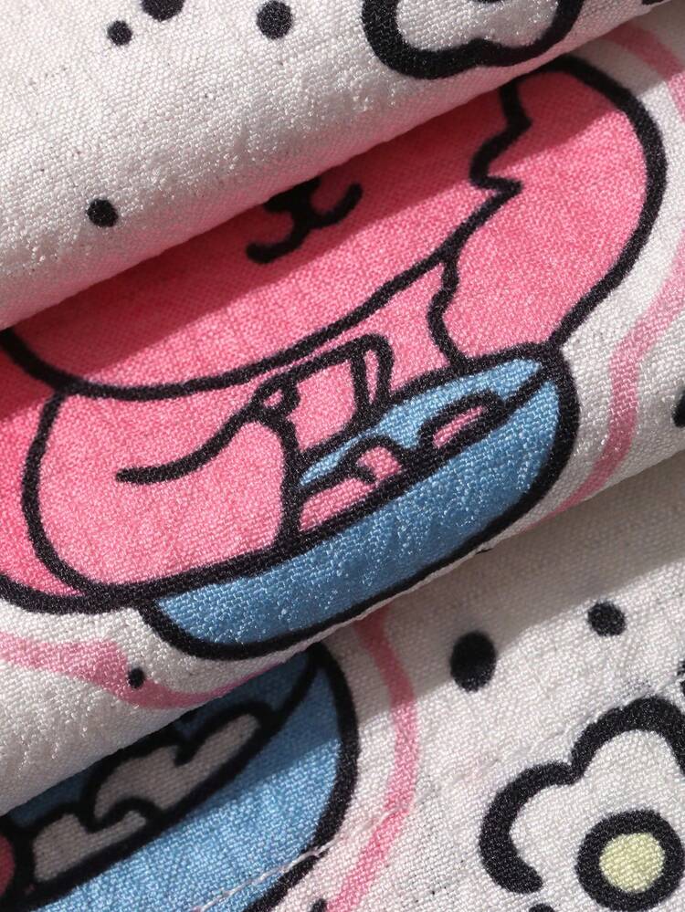 Women Cartoon Print Loose Pajama Pants