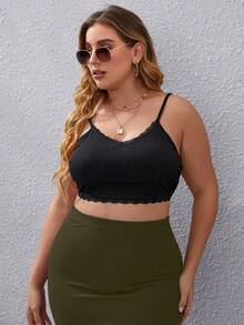 Calvaya Plus Size Women Solid Color Knit Bodycon Tight Sexy Mini Skirt - Army Green - View 5