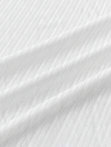 SWAVVY Men's Versatile Casual Ribbed Tank Top, Suitable For Daily Wear And Vacation - White - View 5