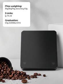 附定時器的電子咖啡秤，3公斤/0.1克高精度電子廚房秤，迷你電子秤，適用於手沖咖啡、烘焙、烹飪 - 廚房秤 - 查看 2