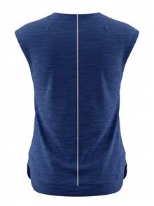 Asics Women's T-Shirt Navy Blue - 藍色 - 查看 2