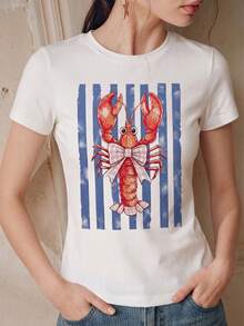Women T-Shirts - 白色 20 - 查看 3