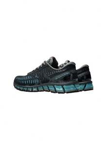 Asics GEL-Quantum 360 Women's Sneaker Black / Aquarium 1203A750 - Black and Turquoise - 查看 2