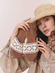 Styleloop Sandalias de plataforma con cuña de cuerda tejida para mujer, estilo de vacaciones BOHO Chic Retro del Oeste americano, zapatos de fiesta del festival de música con suela gruesa - Jacquard beige - Ver 2